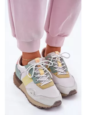 Дамски обувки BIG STAR RR274244 YELLOW/GREY Big Star Shoes