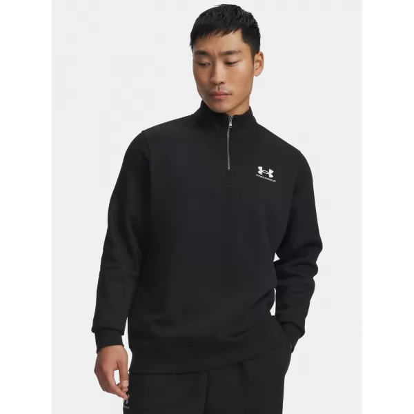  Мъжки суичър UNDER ARMOUR ICON FLEECE 1/4 ZIP 6012710-001 ЧЕРЕН 