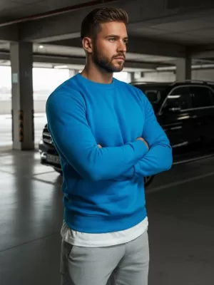 Мъжки суичър DSTREET BX4386 СИНЬО