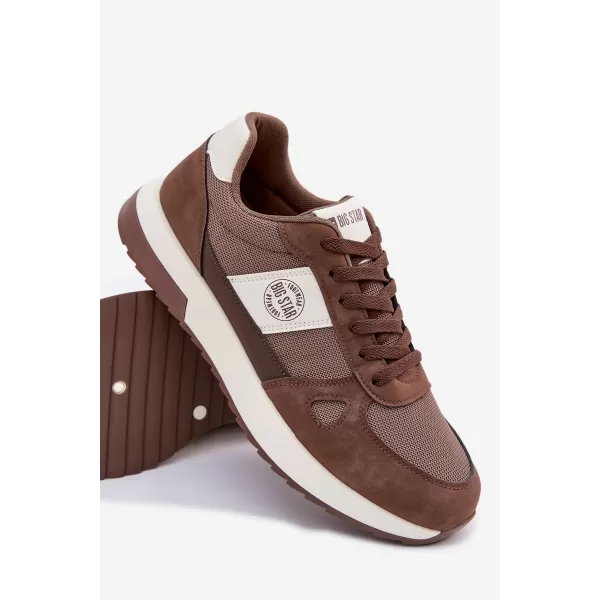  Мъжки маратонки BIG STAR TT174353 BROWN/BEIGE Big Star Shoes 