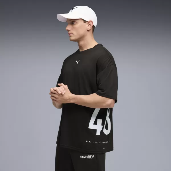  Мъжка тениска PUMA M GRAPHIC OVERSIZED TEE 528528_01 ПУМА ЧЕРНА 