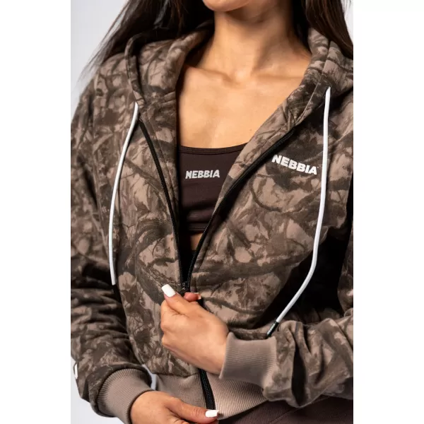  Суичър с цип POWER 895 LIGHT BROWN CAMO Nebbia 