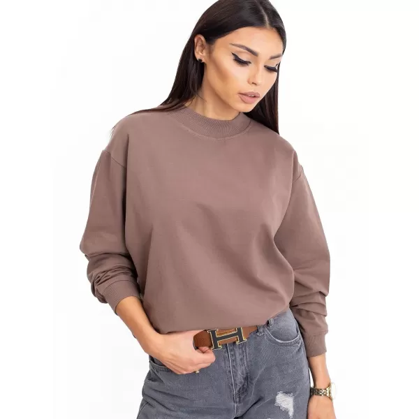  Дамски суичър BASIC FEEL GOOD RV-BL-5185.92P КАФЯВО 