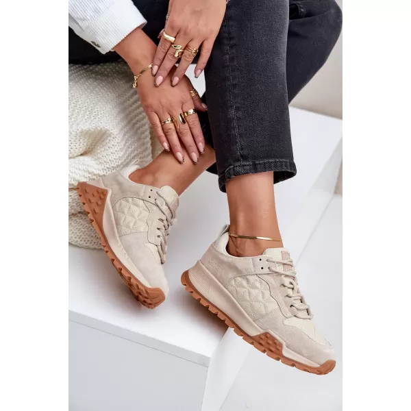  Дамски маратонки BIG STAR OO274A315 BEIGE Big Star Shoes 