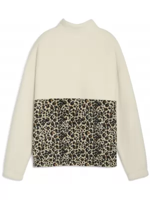 Дамски суичър PUMA ESS GRAPHIC ANIMAL CREW 688083-87 АЛПИЙСКИ СНЯГ
