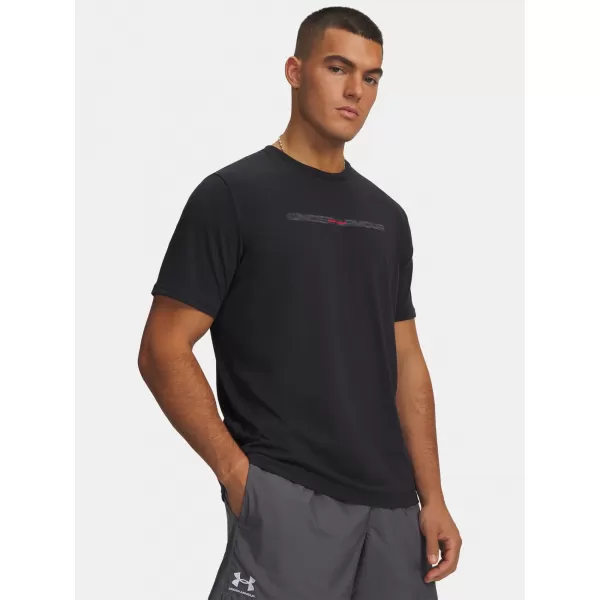  Мъжка тениска UNDER ARMOUR M BLUR WM SS 6009248-001 ЧЕРЕН 