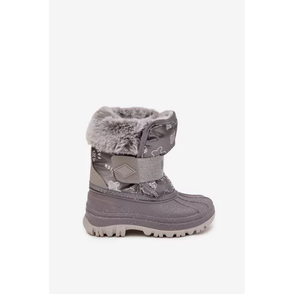  Детски зимни обувки LEE COOPER LCJ-25-10-3788 СИВО 