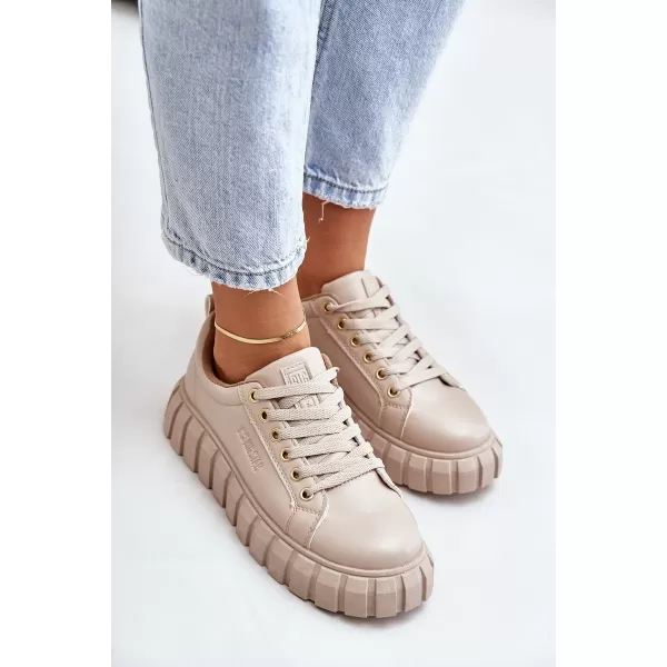  Дамски обувки BIG STAR MM274618 BEIGE Big Star Shoes 