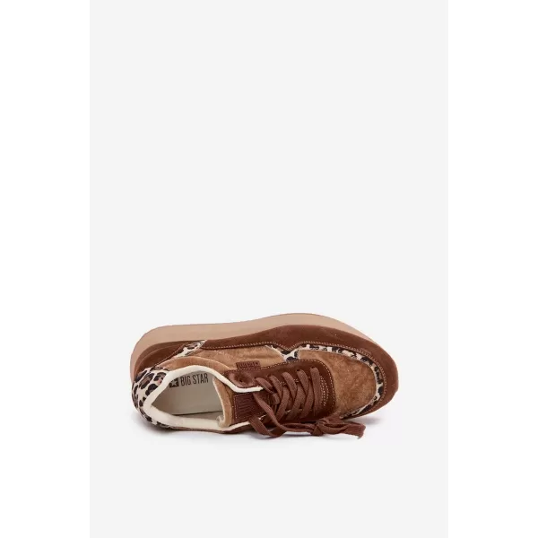  Дамски маратонки BIG STAR OO274A313 BROWN/BEIGE Big Star Shoes 
