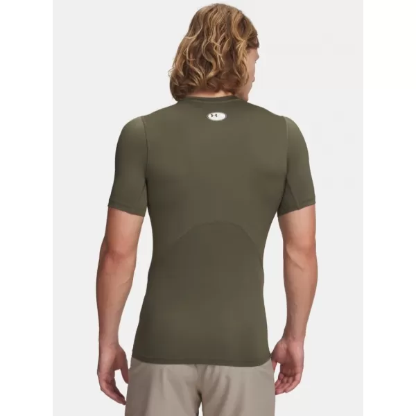  Мъжка тениска UNDER ARMOUR HG ARMOUR COMP SS 1361518-390 ЗЕЛЕНО 
