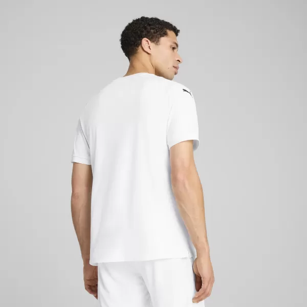  Мъжка функционална тениска PUMA TEAMCUP JERSEY 706272-04 БЯЛА ПУМА/ЧЕРНА ПУМА 