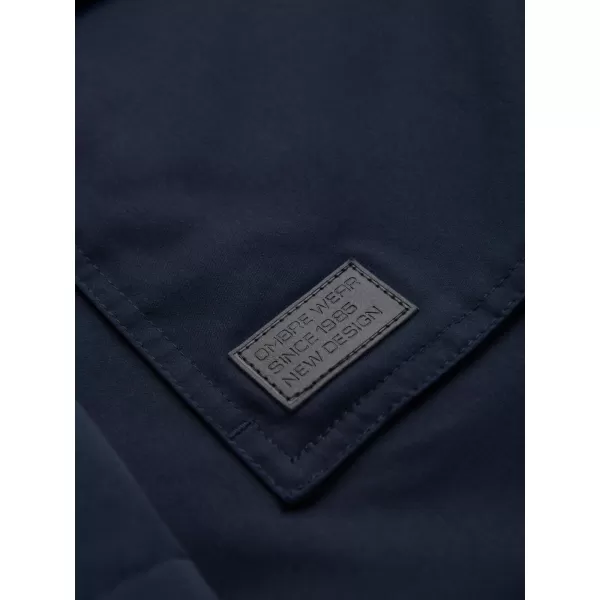  Мъжко палто OMBRE OM-JAPJ-0316 МОРСКО СИНЬО 