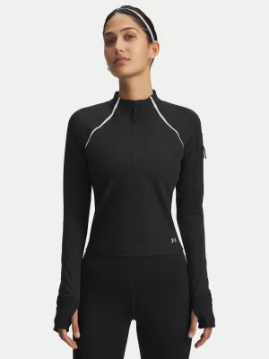 Дамска тениска UNDER ARMOUR UA VELOCITI PRO CW HALF ZIP 6004015-001 ЧЕРЕН