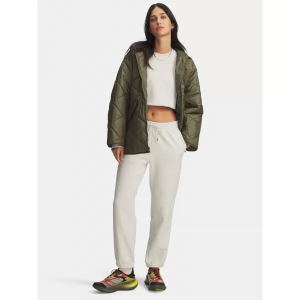  Дамски спортен панталон UNDER ARMOUR ICON TERRY VARSITY JOGGER 6004858-110 БЯЛО 