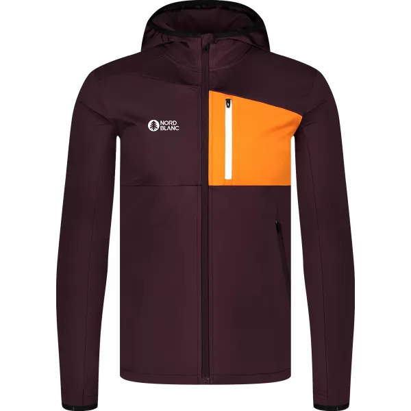  Мъжки суичър powerfleece NORDBLANC BRACKEN NBWFM8286 КАФЯВО 
