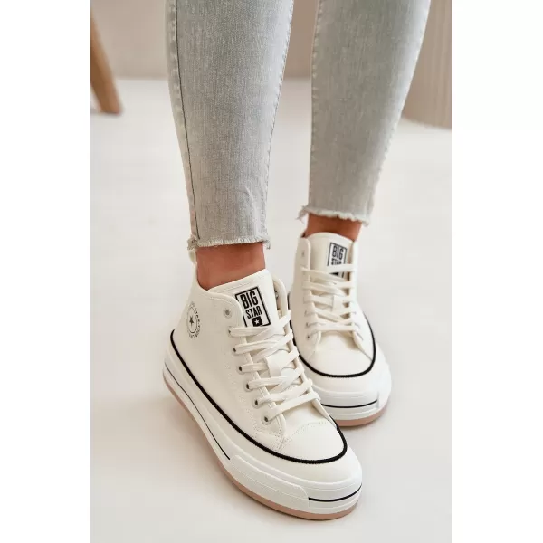  Дамски маратонки BIG STAR OO274061 WHITE Big Star Shoes 