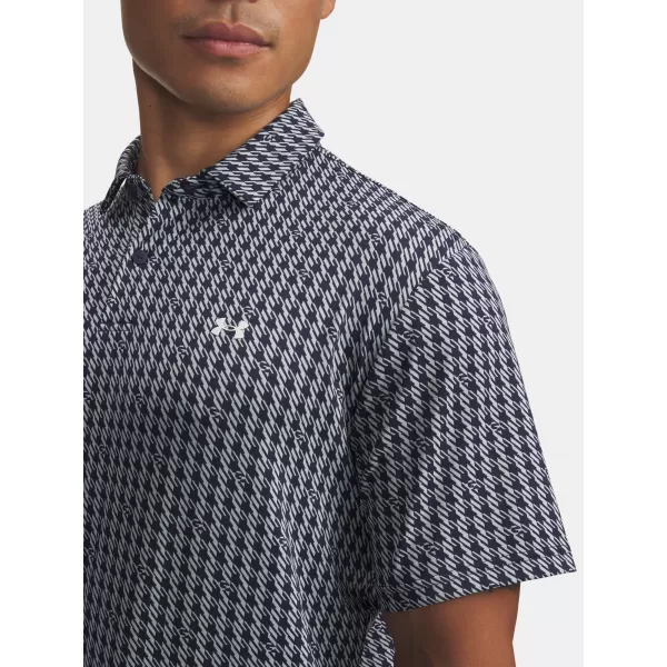  Мъжка тениска UNDER ARMOUR UA T2G PRINTED POLO 6012304-412 СИНЬО 