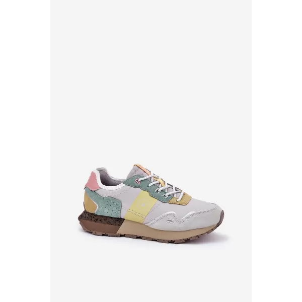  Дамски обувки BIG STAR RR274244 YELLOW/GREY Big Star Shoes 