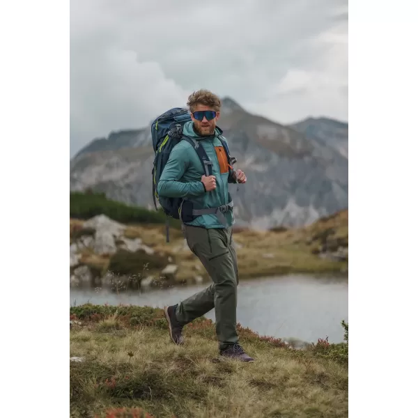  Мъжки суичър powerfleece NORDBLANC BRACKEN NBWFM8286 ТЪМНО ЗЕЛЕНО 