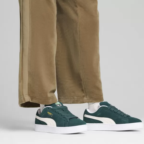  Ботуши PUMA SUEDE XL 395205_21 ТЪМНА МИРТА/ТОПЛО БЯЛО 