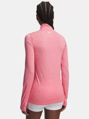 Дамска тениска TECH 1/2 ZIP- TWIST 1384225-601 РОЗОВА Under Armour