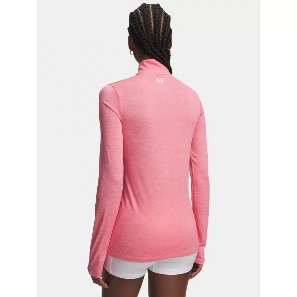  Дамска тениска TECH 1/2 ZIP- TWIST 1384225-601 РОЗОВА Under Armour 