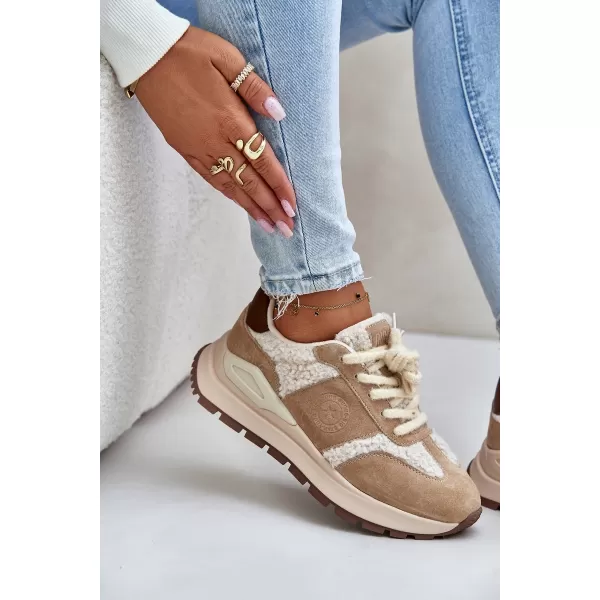  Дамски обувки BIG STAR OO274A317 BEIGE Big Star Shoes 