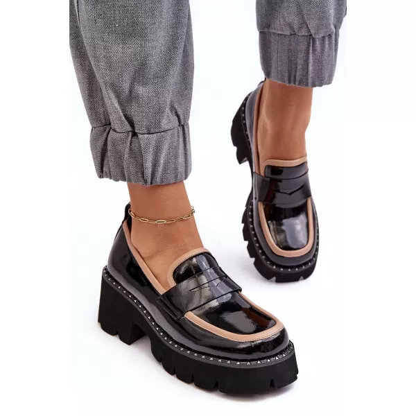  Дамски мокасини D&A MR870-32 ЧЕРЕН 