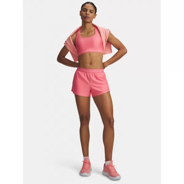  Дамски шорти UNDER ARMOUR TECH PLAY UP SHORTS 1389882-600 РОЗОВО 
