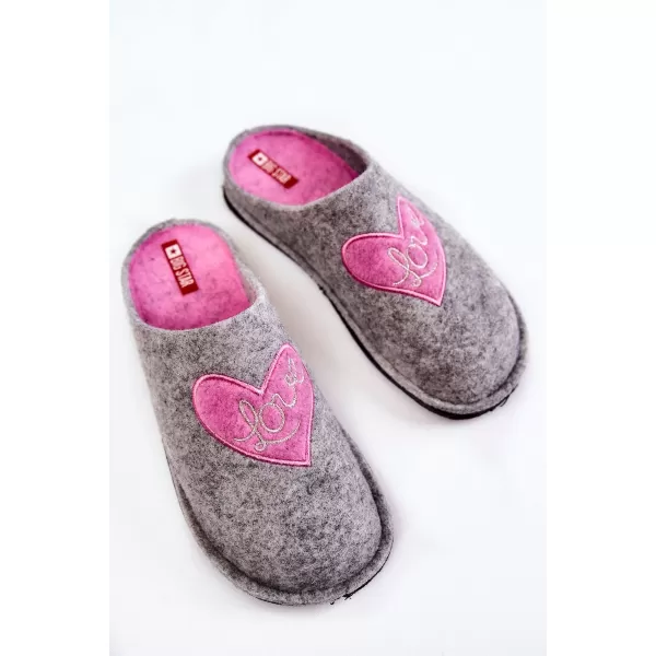  Дамски чехли BIG STAR KK276020 GREY/PINK Big Star Shoes 