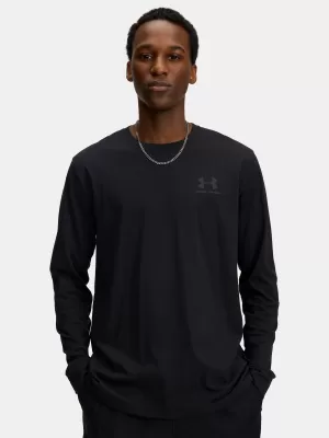 Мъжка тениска UNDER ARMOUR UA SPORTSTYLE LEFT CHEST LS 1329585-002 ЧЕРЕН