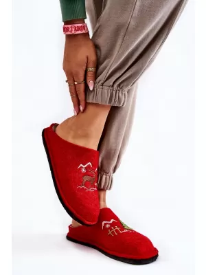 Дамски чехли BIG STAR KK276017 RED/BEIGE Big Star Shoes