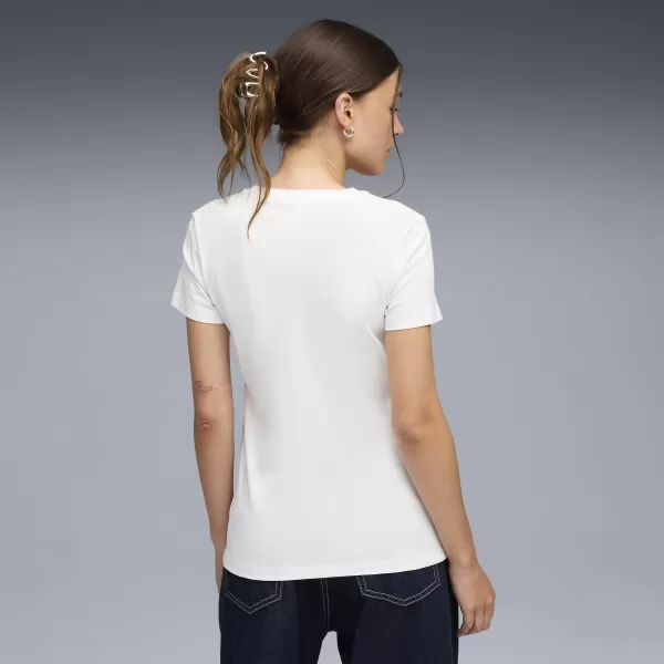  Дамска тениска PUMA ESS LOGO LAB TEE 691824_02 БЯЛА ПУМА 