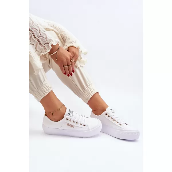  Дамски кецове LEE COOPER LCW-24-31-2725 БЯЛО 