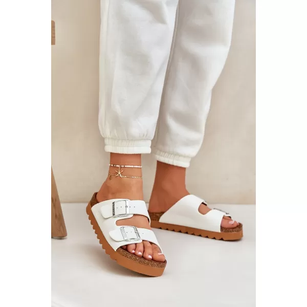  Дамски чехли BIG STAR LL274480 WHITE Big Star Shoes 