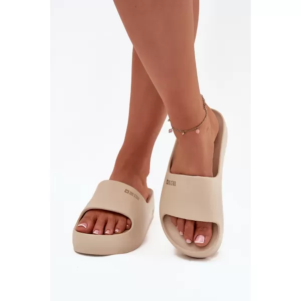  Дамски чехли BIG STAR SS274722 BEIGE Big Star Shoes 