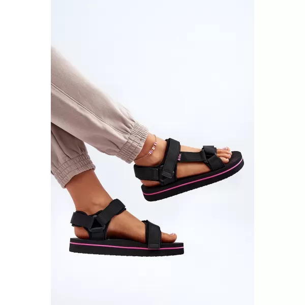  Дамски сандали LEE COOPER LCW-24-05-2751L ЧЕРЕН 