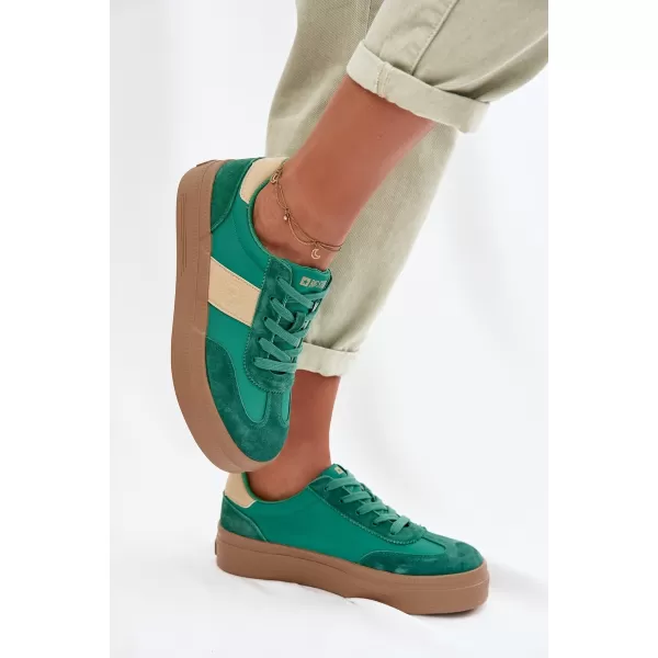  Дамски маратонки BIG STAR TT274163 GREEN Big Star Shoes 