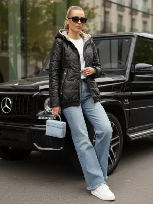 Дамско яке DSTREET TY5546 ЧЕРЕН