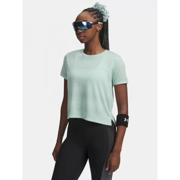  Дамска тениска UNDER ARMOUR UA VELOCITI SHORTSLEEVE 6009540-703 ЗЕЛЕНО 