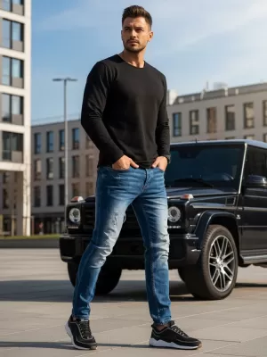 Мъжки панталон DSTREET UX3821 СИНЬО