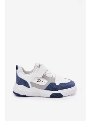 Детски обувки BIG STAR RR374052 WHITE/BLUE Big Star Shoes