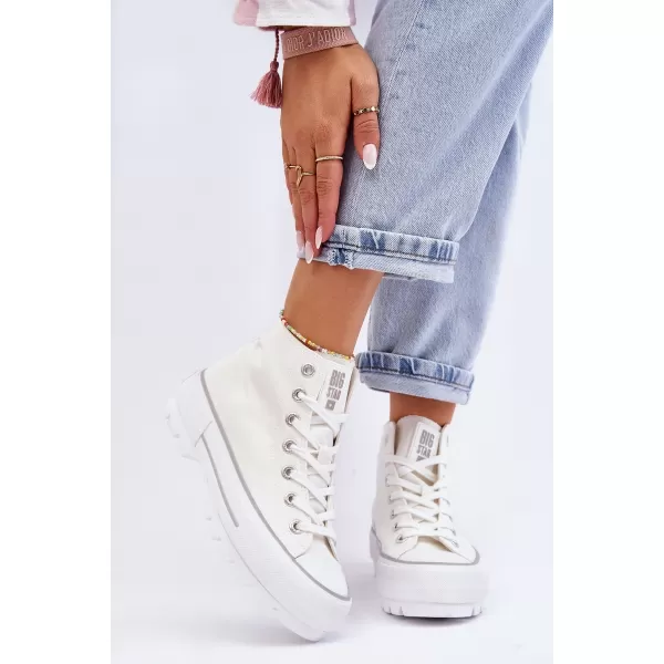  Дамски маратонки BIG STAR LL274156 WHITE Big Star Shoes 