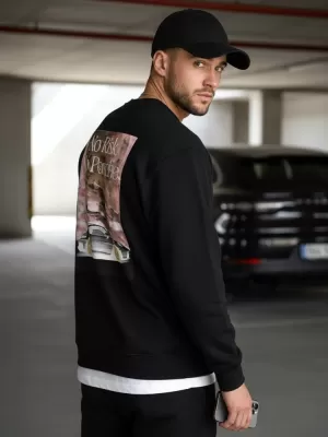 Мъжки суичър DSTREET BX5947 ЧЕРЕН