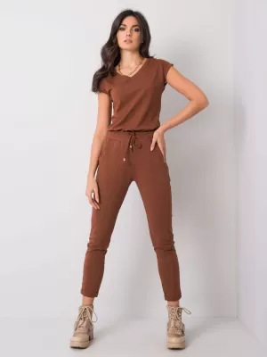 Дамски спортен панталон BASIC FEEL GOOD RV-DR-3589.07X ТЪМНО КАФЯВО