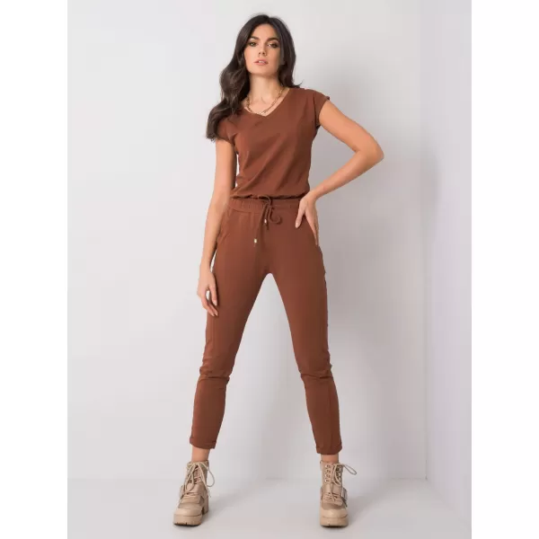  Дамски спортен панталон BASIC FEEL GOOD RV-DR-3589.07X ТЪМНО КАФЯВО 