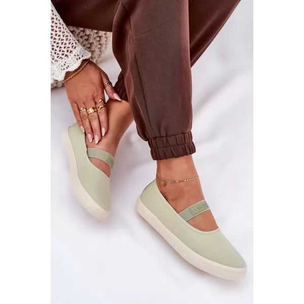  Дамски маратонки BIG STAR NN274604 GREEN Big Star Shoes 