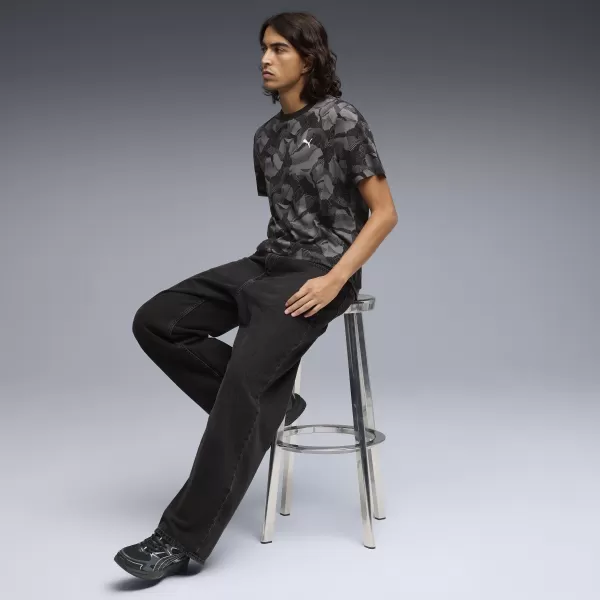  Мъжка тениска PUMA ESS LOGO LAB AOP TEE 692027_01 ПУМА ЧЕРНА 