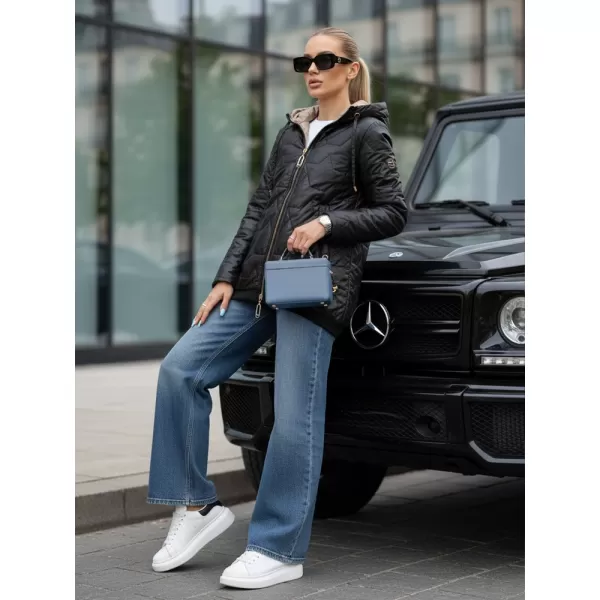  Дамско яке DSTREET TY5546 ЧЕРЕН 