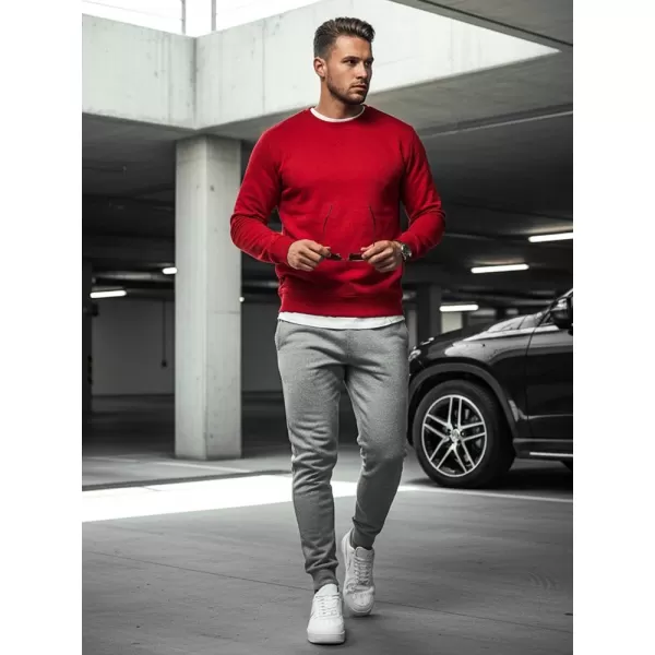  Мъжки суичър DSTREET BX3867 ЧЕРВЕНО 